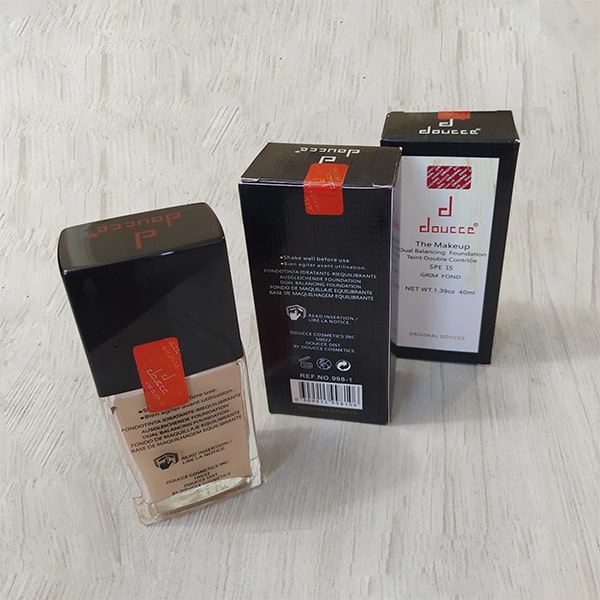 کرم پودر دوسه شیشه ای تخت doucce دارای ضد آفتاب و در 3 شماره رنگ